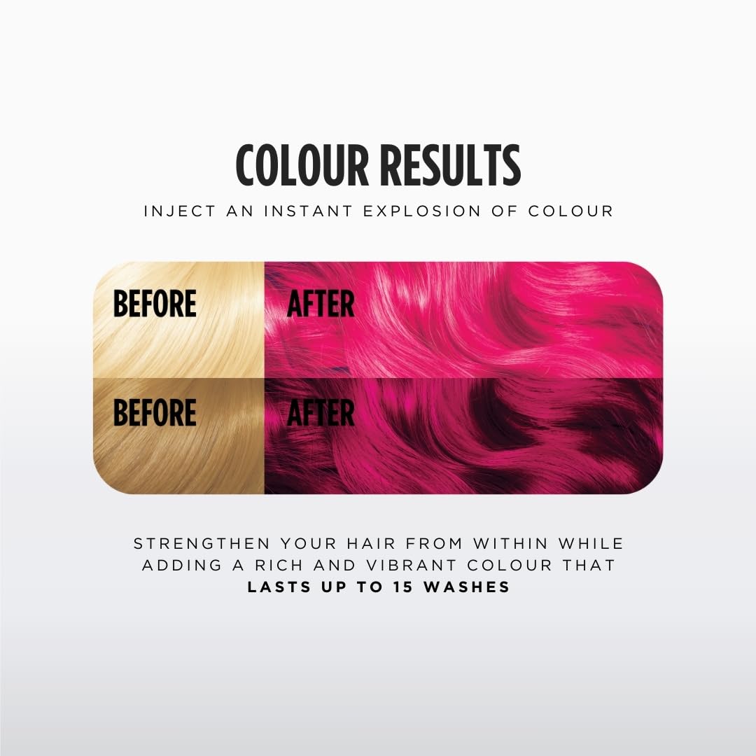 Jerome Russell Color Bomb Brights – Berry Red Colour Depositing Conditioning Mask, 300ml