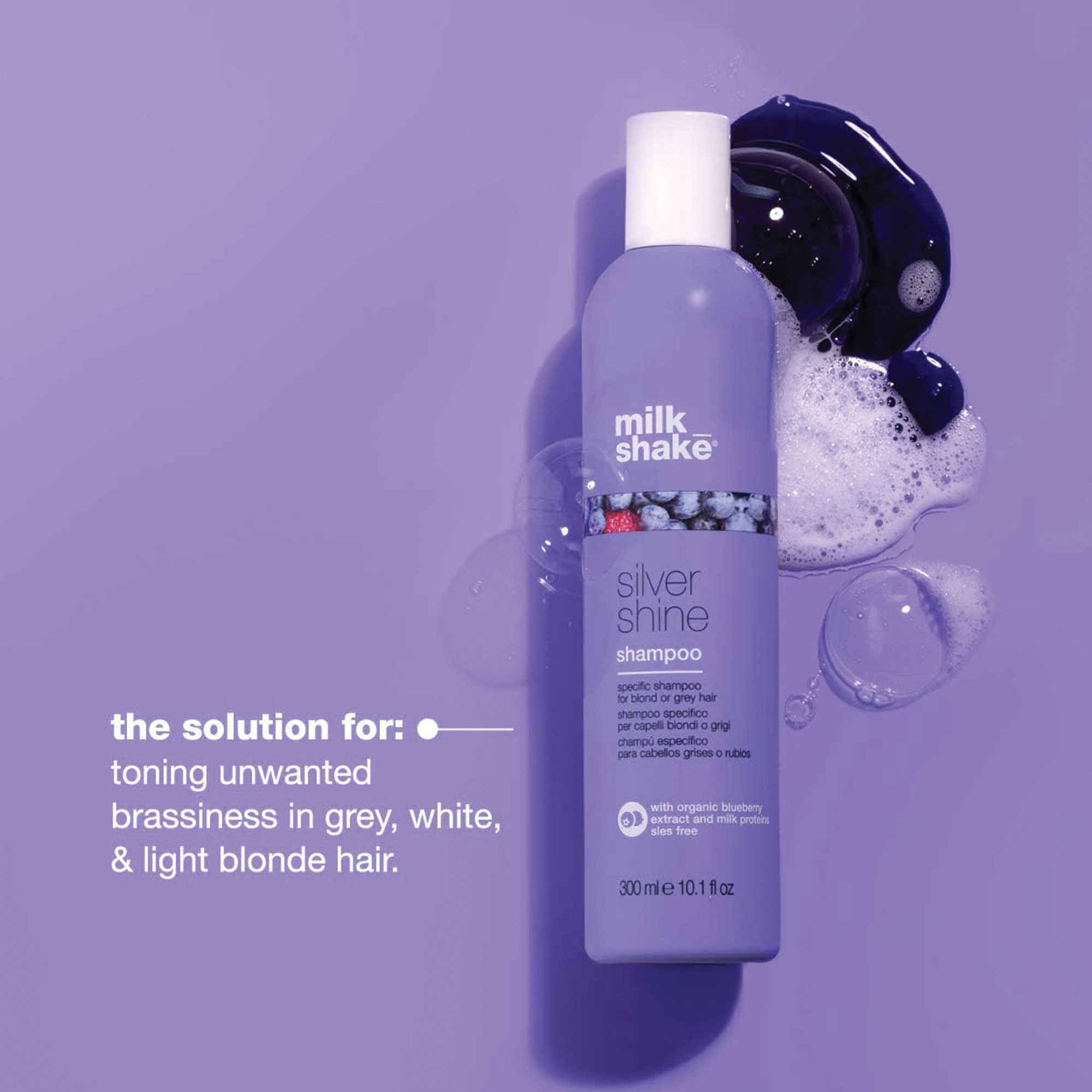 Milk Shake Silver Shine Shampoo 1000 ml Bianco, 1 stück