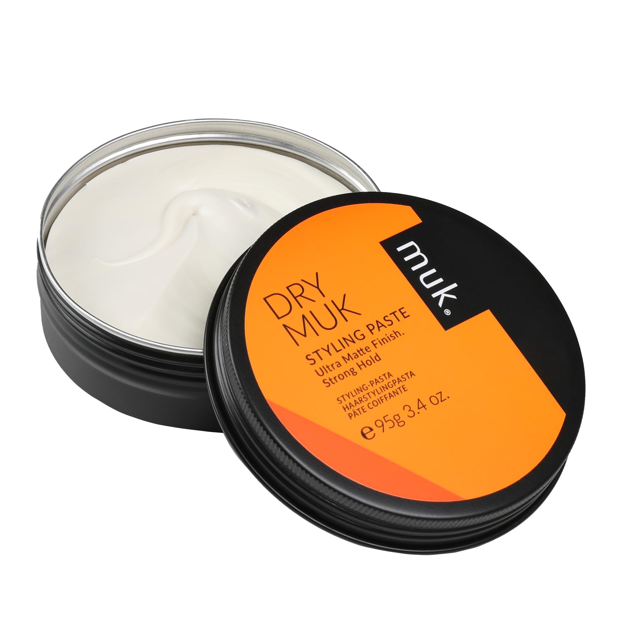 MUK. Haircare Dry Ultra Matte Styling Paste, Strong Hold Paste - 3.4oz