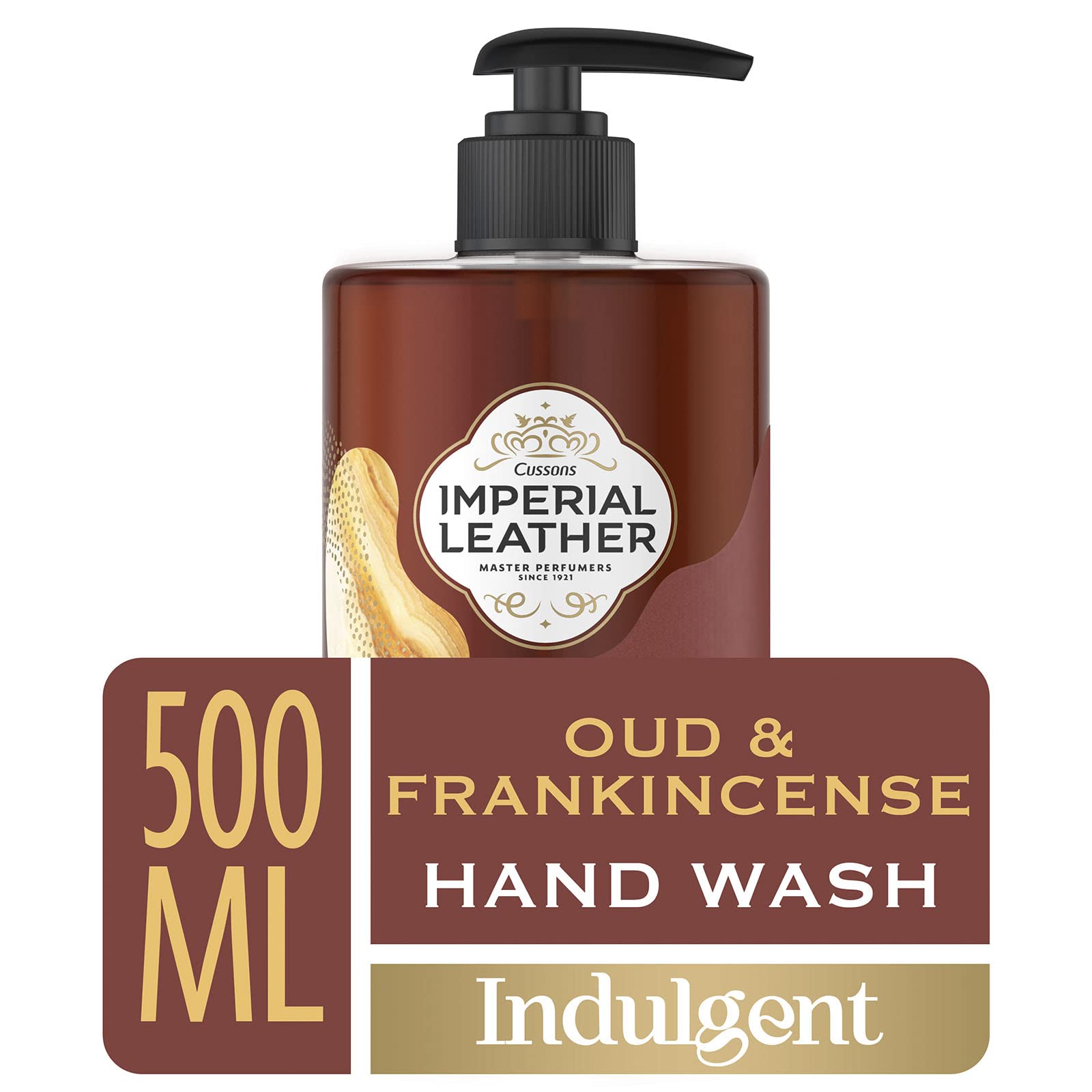 Imperial Leather Indulgent Hand Wash, Oud & Frankincense, Antibacterial, Signature Oil Blend, Gentle Skin Care, Bulk Buy, Pack of 6 x 500ml