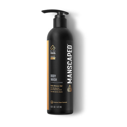 MANSCAPED® Men’s UltraPremium Body Wash, Luxurious Clean Formula Infused with Aloe Vera and Sea Salt, Refreshing and Nourishing Daily Shower Gel for Hydrating Skin, (16 oz)
