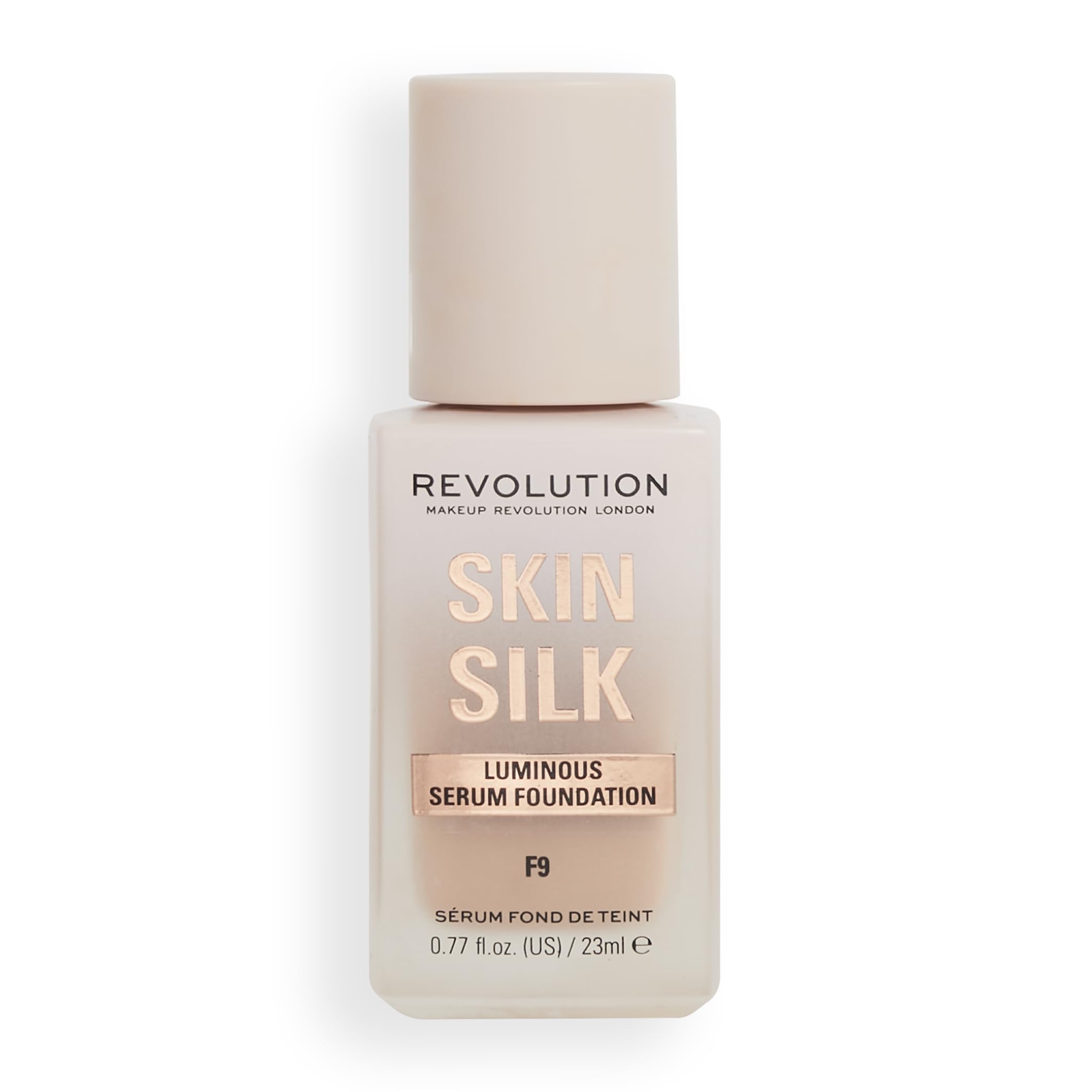 Skin Silk Serum Foundation, Light to Medium Coverage, Lightweight & Radiant Finish, Contains Hyaluronic Acid, F9 Medium Skin Tones, 0.77 fl oz