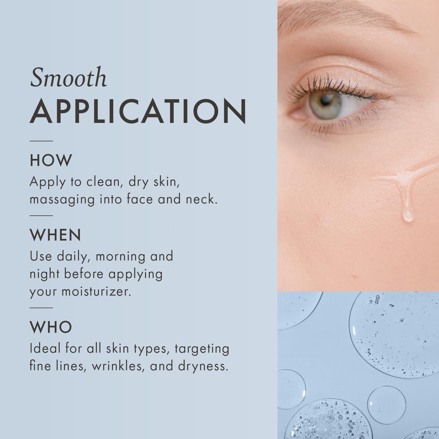 Satin Naturel Hyaluronic Acid Serum for Face 100ml, Face Skincare for a Rejuvenated Skin - Collagen Serum with Organic Aloe Vera for Sensitive Skin - Vegan Skin Care