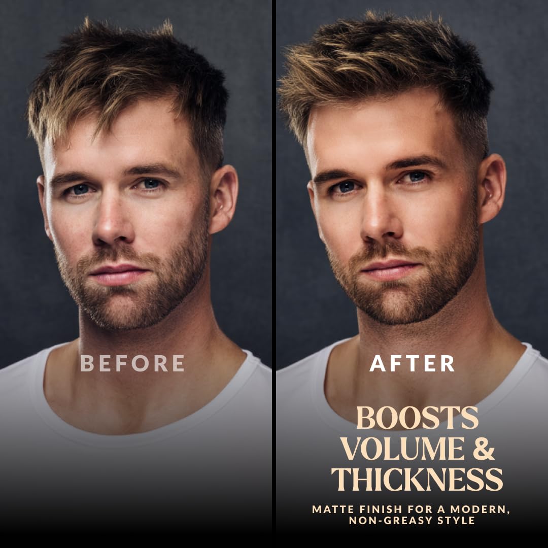 Charlemagne Sea Salt Spray for Men - Salt Water Texture Spray for Hair Volume & Beach Wave Curls with Heat Protection - Matte Finish, Made in Germany (200 ml (1 pack), Medium Hold)