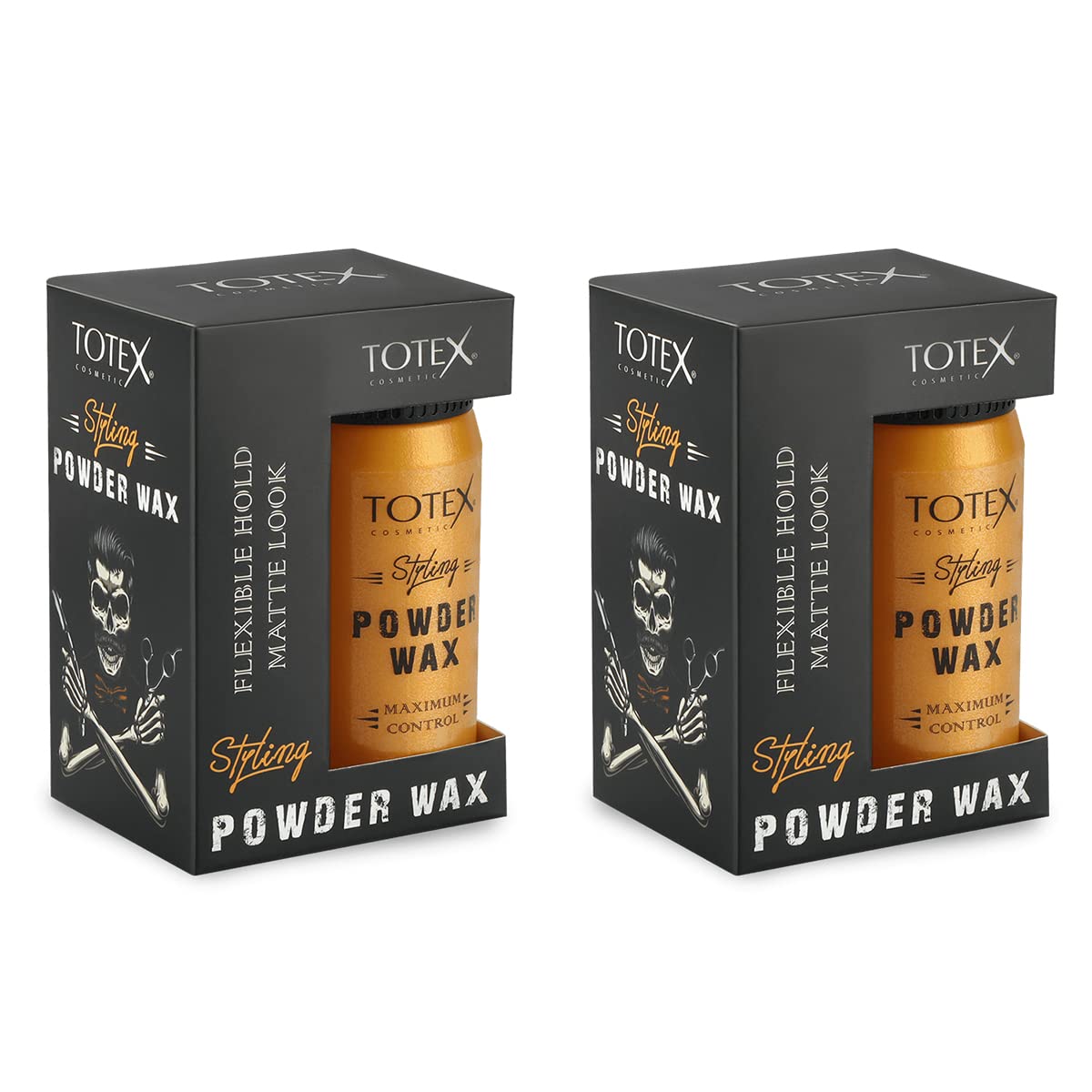 Totex Hair Styling Texturizing Powder Wax - Volumizing Thickening Dust Powder Flexible Hold Matte Look Maximum Control for Men & Woman 20 gr (Pack Of 2)