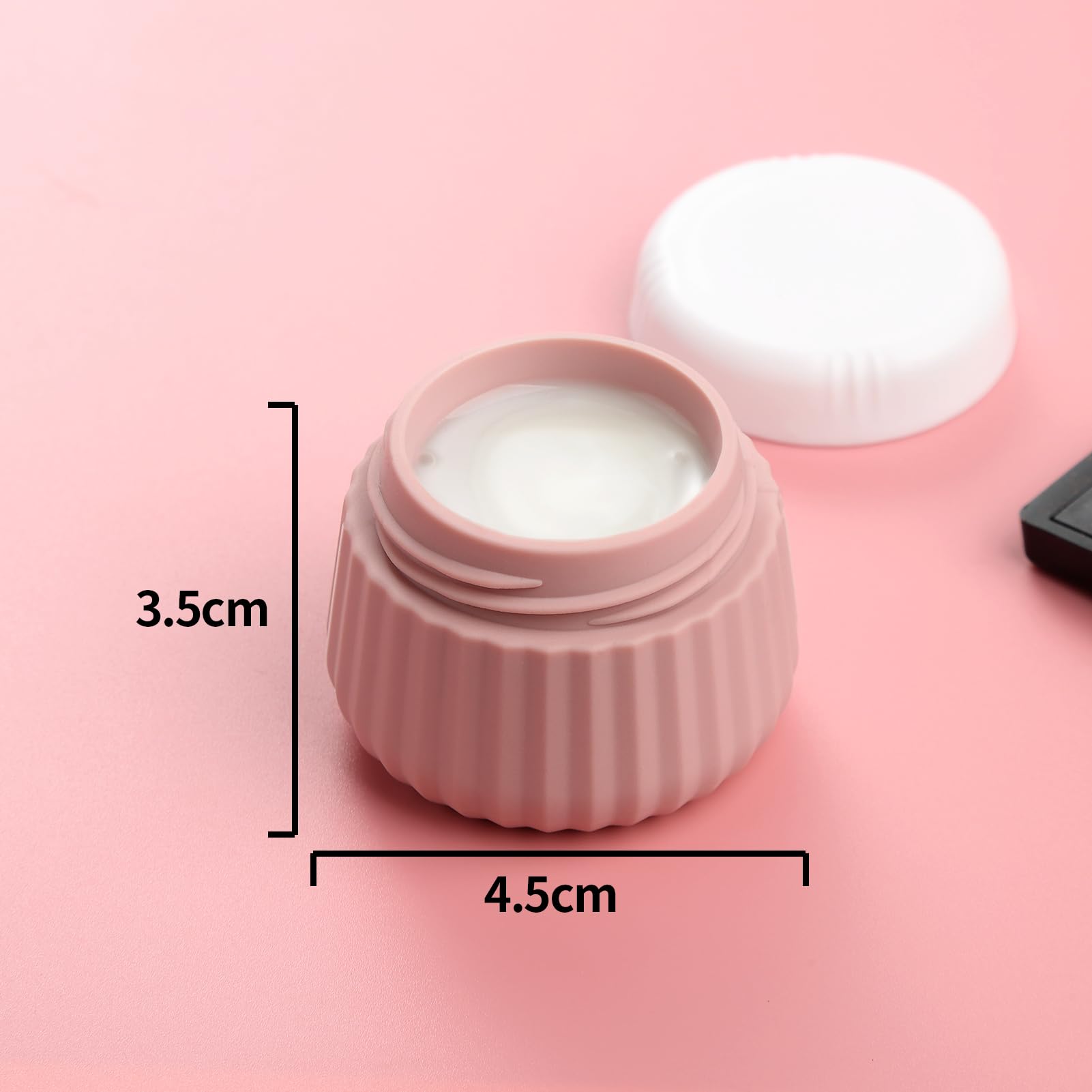 Gemice Travel Bottles for Toiletries 8 pcs Tsa Approved TravelSize Toiletries 90ml Travel Containers for Toiletries BPA free Silicone Cream Jars Leak Proof Silicone Squeezable Travel Essentials
