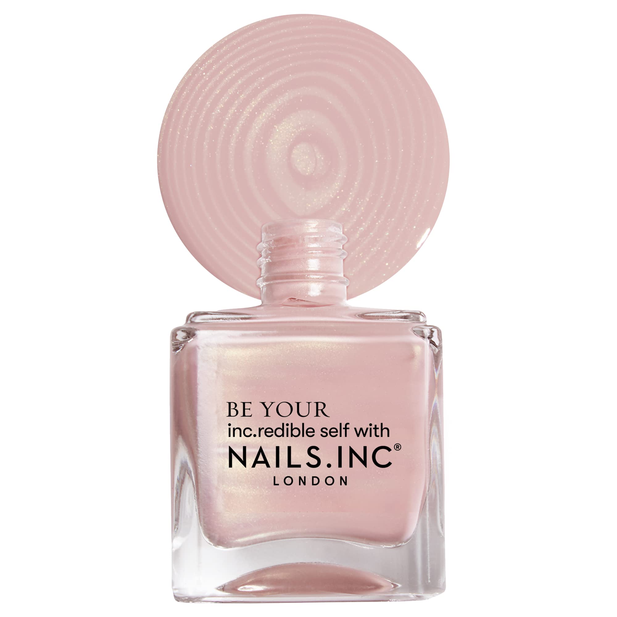 Nails.INC Glazing Over Nail Polish Duo, Long Lasting Glossy Nail Color, Cruelty Free, Vegan, Includes Glazy For You and Donut Give Up