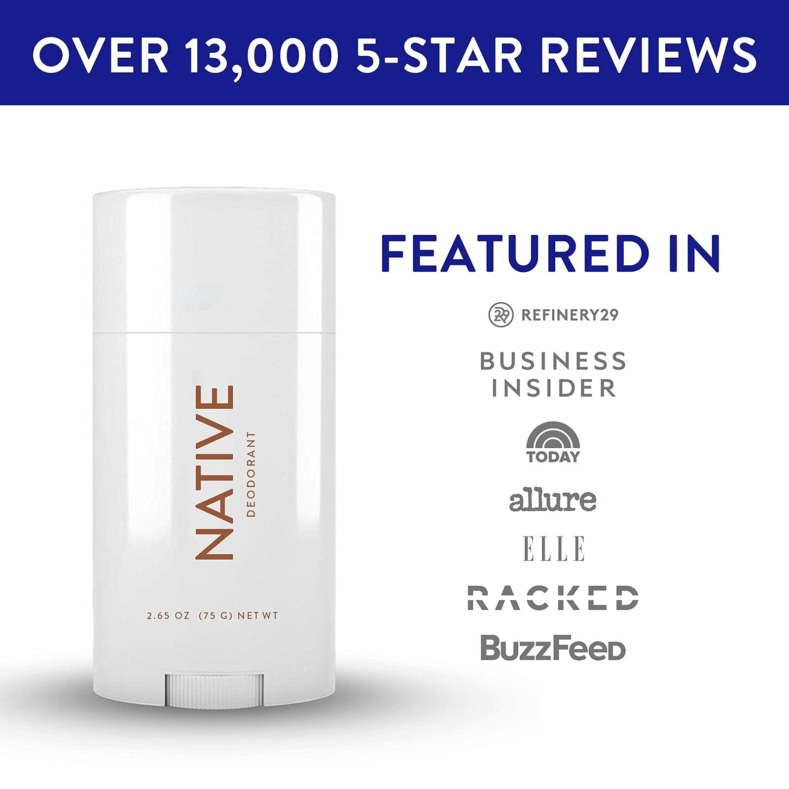 Native Natural Deodorant - Vegan, Gluten & Cruelty Free - Aluminum, Parabens & Sulfates Free - Citrus & Herbal Musk