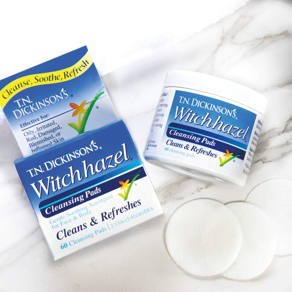 T.N. Dickinsons Hazelets Witch Hazel Pads - 60 Ea