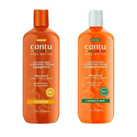 Cantu Shea Butter for Natural Hair Shampoo and Conditioner SULFATE FREE by Cantu