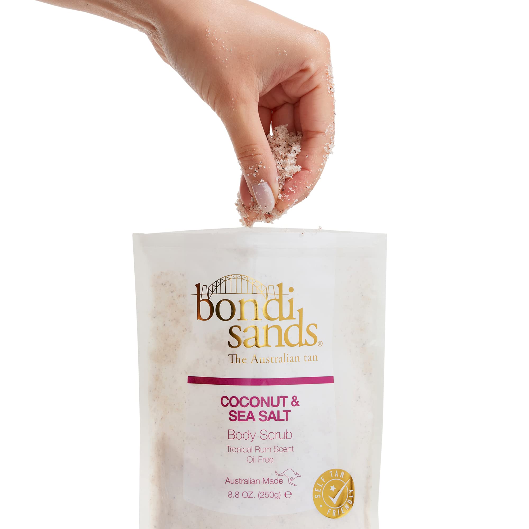 Bondi Sands Tropical Rum Body Scrub | Oil-Free Formula Gently Exfoliates and Removes Impurities with Australian Sand and Sea Salt | 8.8 Oz/250 g…