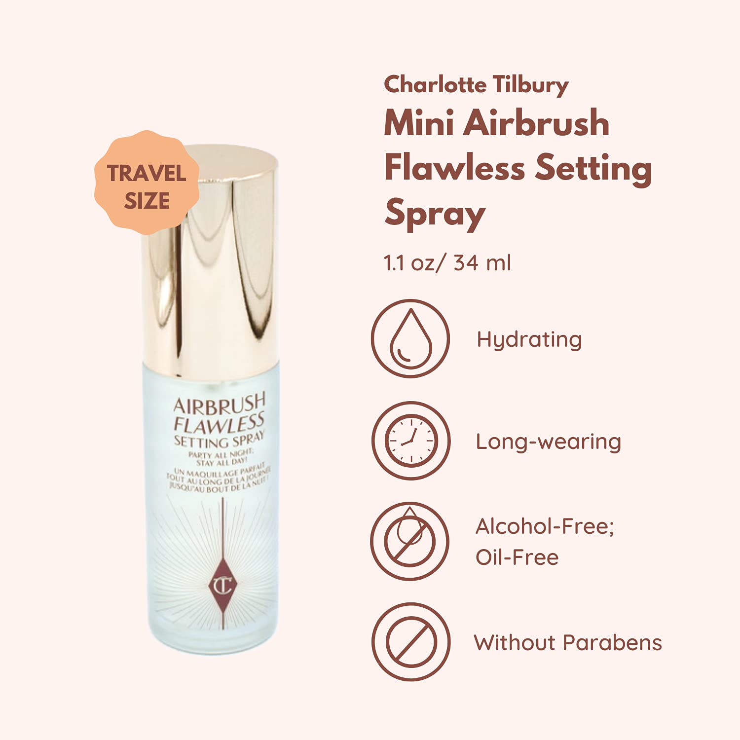 Charlotte Tilbury Airbrush Flawless Setting Spray (34ml)