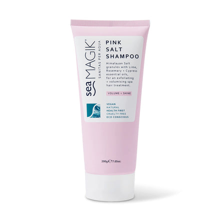 Sea Magik Pink Salt Shampoo with Mineral-Rich Himalayan and Dead Sea Salt Granules 7.05 oz/ 200g