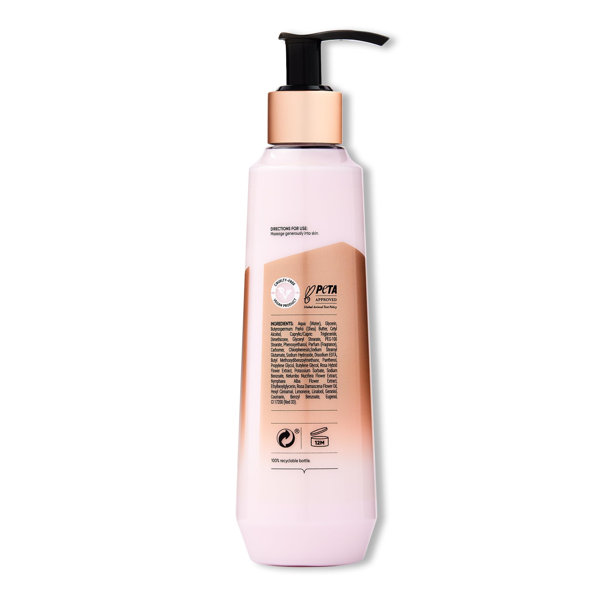 SANCTUARY Spa Lily And Rose Body Lotion, Body Moisturiser, With Lotus Flower And Vitamin C, Vegan And Cruelty Free 250ml