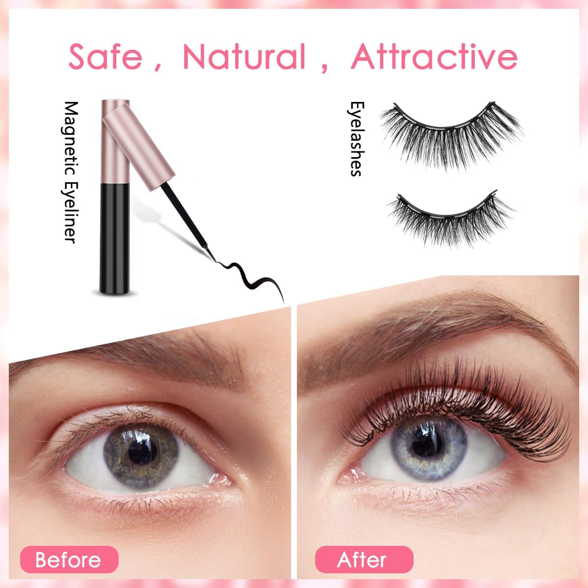 Eyelash Extension 0.15 D Curl Mix-8-15mm Soft Black Matte Optional (Large)