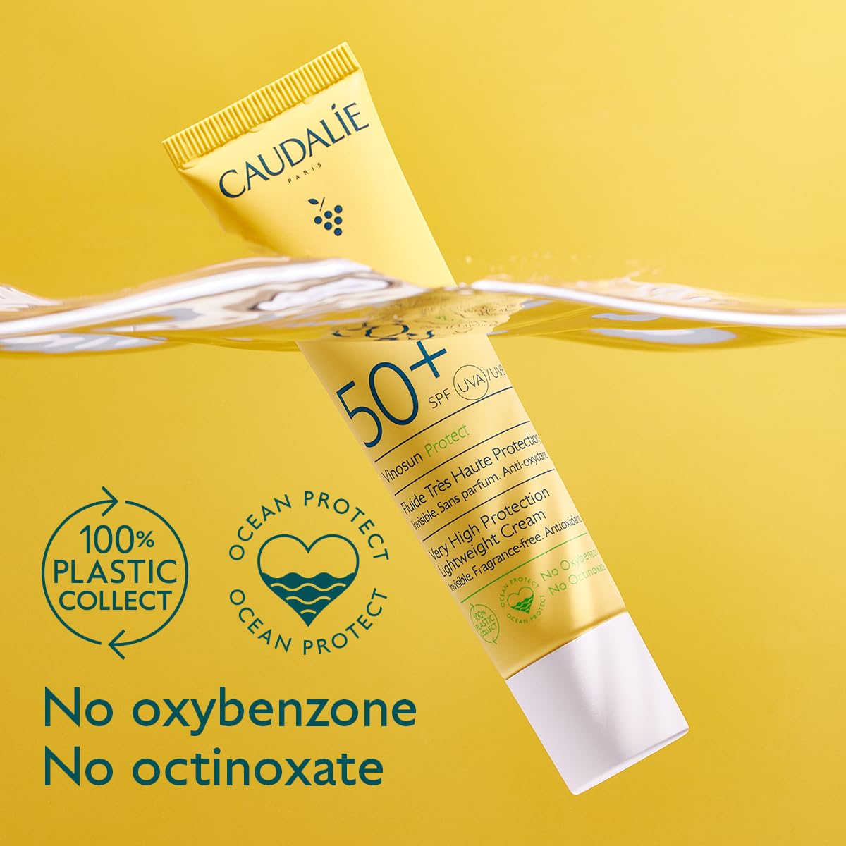 Caudalie Sun Cream Vinosun Protect Very High Protection Lightweight Cream SPF50+ - 40 mL