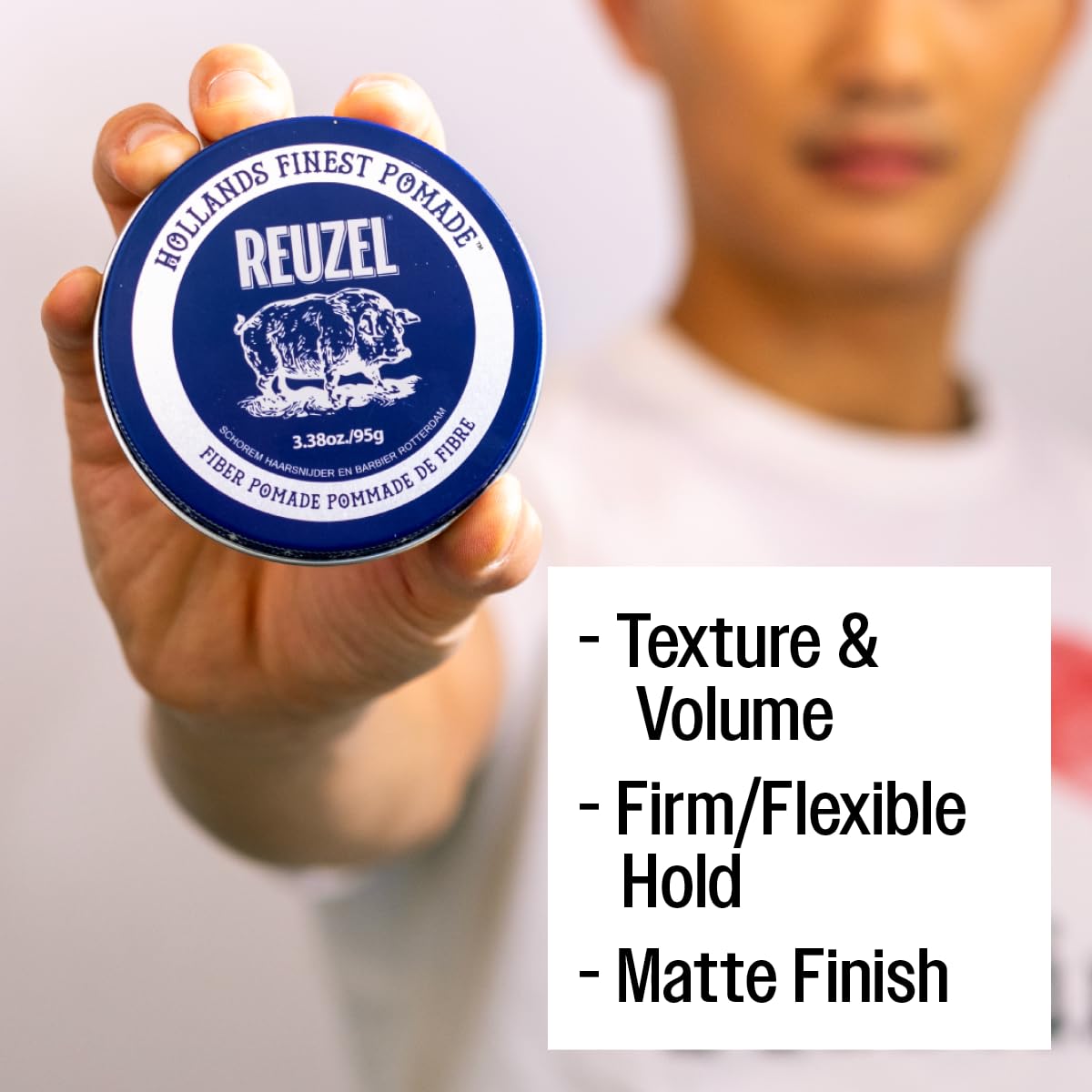 REUZEL Fiber Pomade, 4 Oz