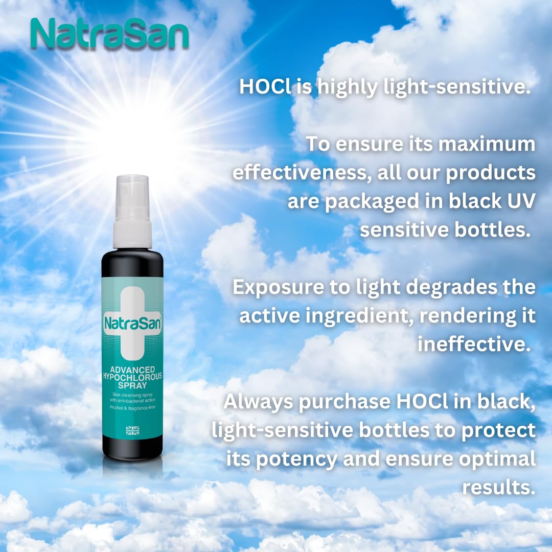 NatraSan Advanced Hypochlorous Spray, Unmatched Cleansing to Soothe, Hydrate and Protect Your Skin. (250ml)
