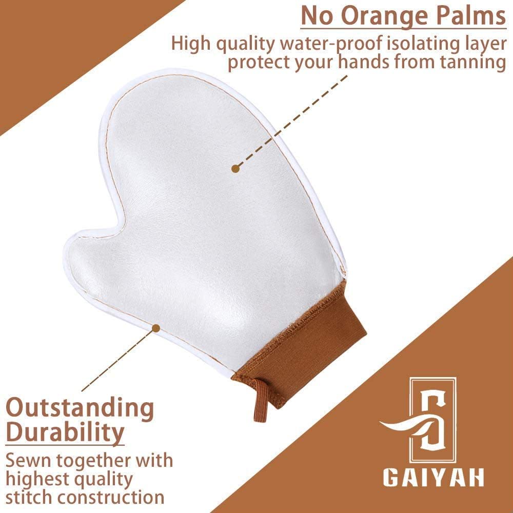 GAIYAH Tanning Mitts Self Tanner - Tanning Mitten Self Tanning Mitt Applicator Tanning Glove For Self Tan Mitt Applicator Self Tanner Mitt Applicator With Thumb Ultra Soft