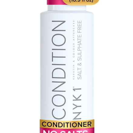SALT AND SULPHATE FREE CONDITIONER (500ml) for use AFTER KERATIN TREATMENTS and for COLOUR TREATED HAIR Organic Aftercare for Men and Women. No Salt, Sulphate or Sodium