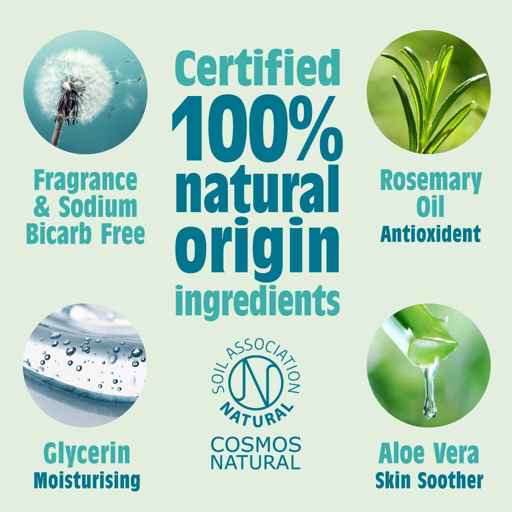 Salt of the Earth - Natural Deodorant Spray Refill - Unscented - 100% Natural Origin, Vegan and Effective Long Lasting Protection, Leaping Bunny Approved, Made in the UK - 500ml