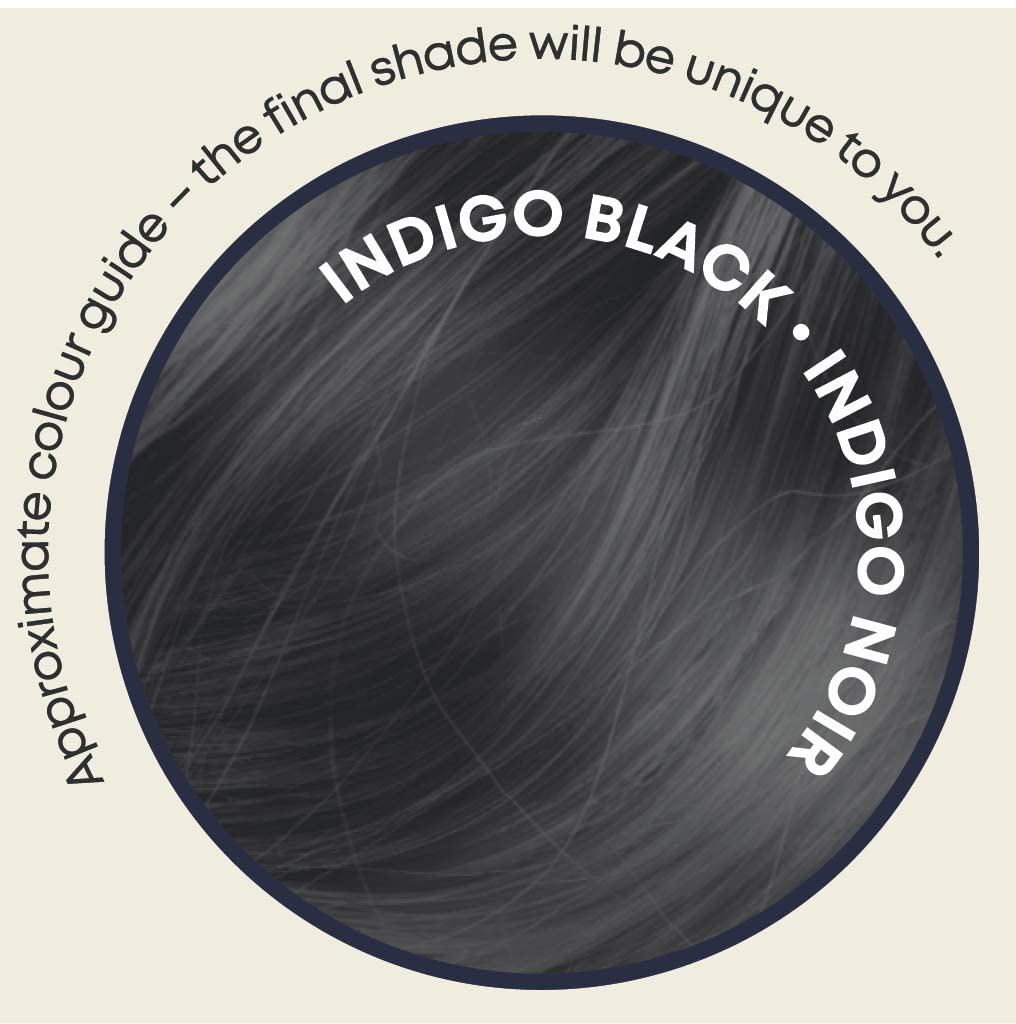 It's Pure Organic Henna Hair Dye in Indigo Black | 100% Natural, Vegan, & Gluten Free | PPD Free Hair Dye, Ammonia Free, Resorcinol Free, & Peroxide Free | Volumising, Strengthening, & Revitalising |