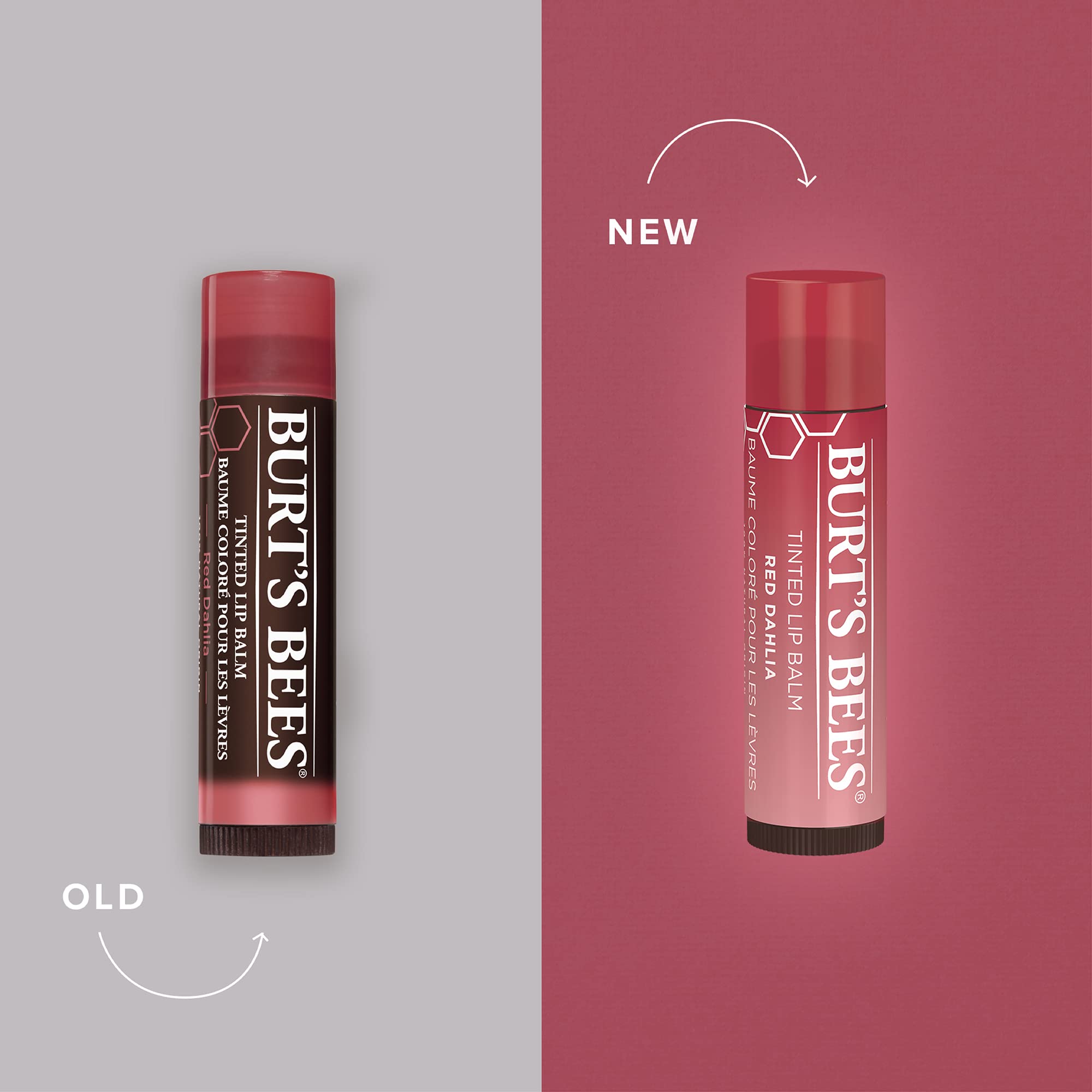 Burt's Bees Tinted Lip Balm, Red Dahlia, 0.15 Ounce