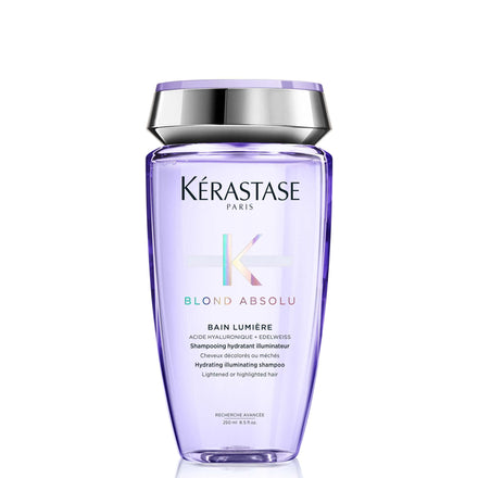 KÉRASTASE Blond Absolute Lumiere Illuminating Shampoo for Lightened Highlighted and Damaged Hair, Nourishes and Illuminates, Adds Softness & Shine, Strengthens Damaged Hair with Hyaluronic Acid