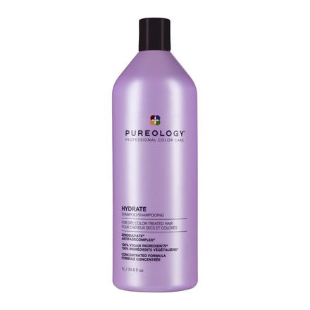 Pureology Hydrate Moisturizing Shampoo | For Medium to Thick Dry, Color Treated Hair | Sulfate-Free | Vegan