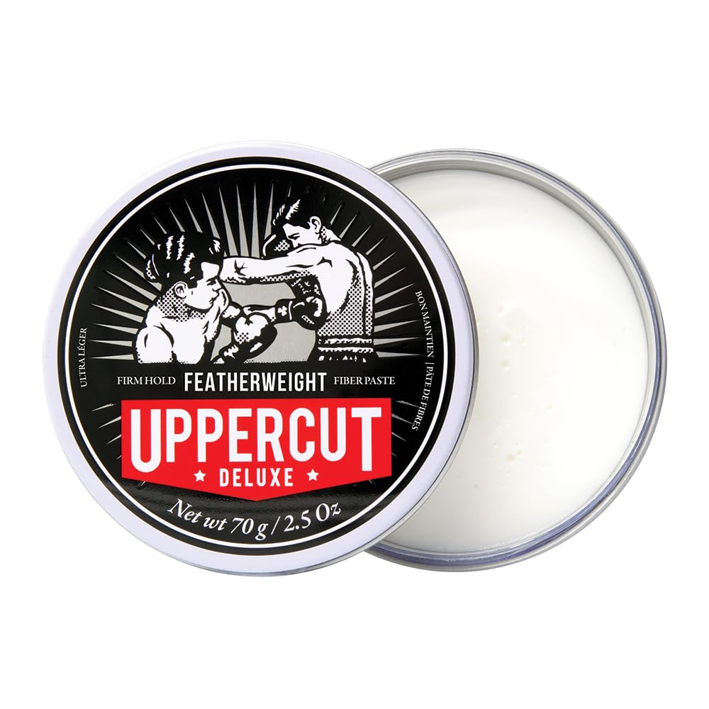 Uppercut Deluxe Featherweight Hair Styling Paste, Professional Water Based Styling Product to Create Textured Styles, Low Shine and Firm Hold 70g