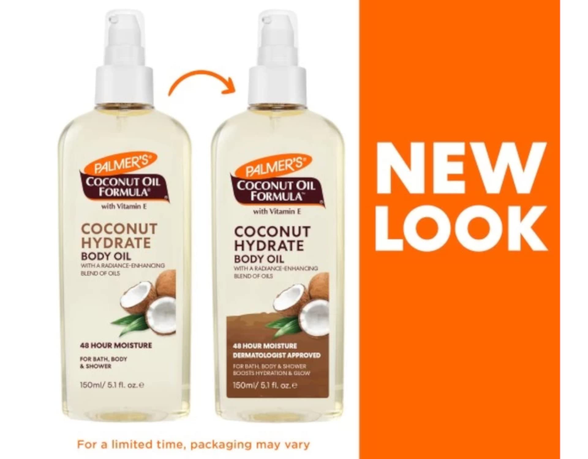 Palmers Coconut Oil Body Oil 5.1 Ounce (150ml) (3 Pack)