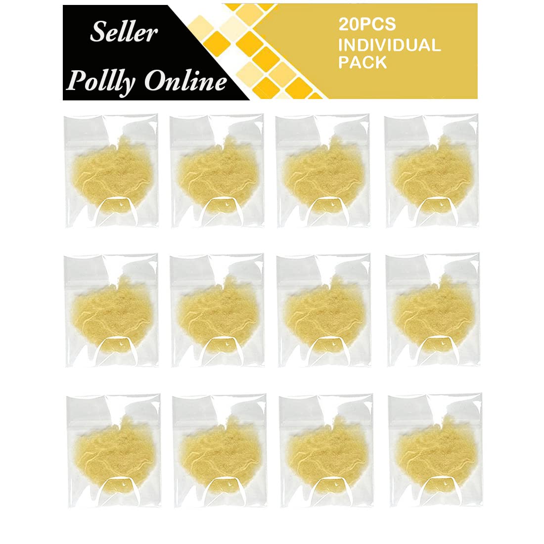 20 Pcs Hair Nets for Women Bun,Invisible Hair Nets Elastic Edge Mesh (Blonde)