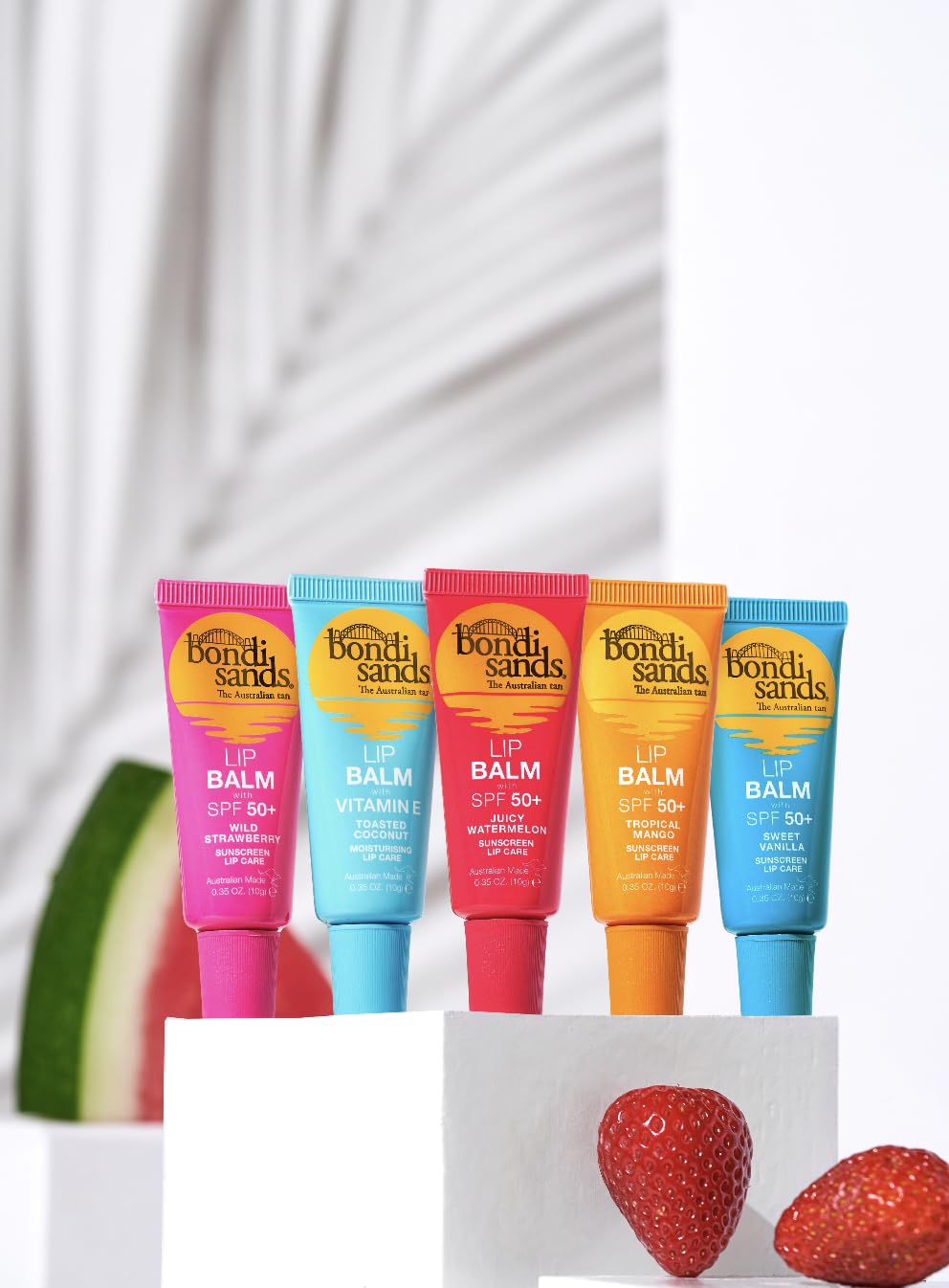Bondi Sands Tropical Mango Lip Balm with SPF 50+ | Nourishing Formula Locks in Moisture + Provides UVA+UVB Protection, Enriched with Shea Butter, Jojoba Oil, & Vitamin E, Vegan + Cruelty Free | 10g