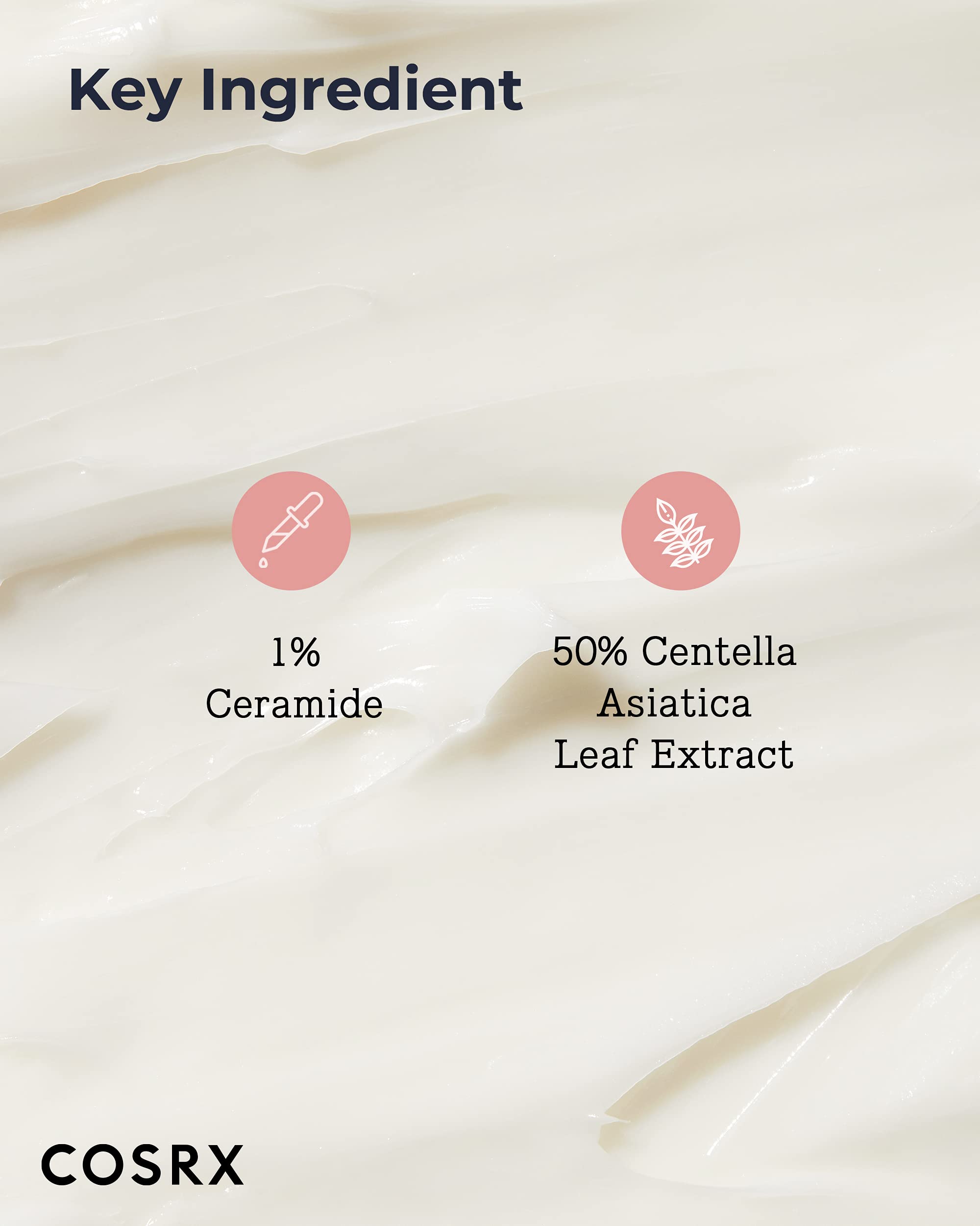 COSRX Balancium Comfort Ceramide Cream, 2.82 oz/80g | 50% Centella Asiatica Soothing & Long-lasting Facial Moisturiser for Dry Skin | Matte Finish | Korean Skin Care, Animal Testing Free, Paraben Free
