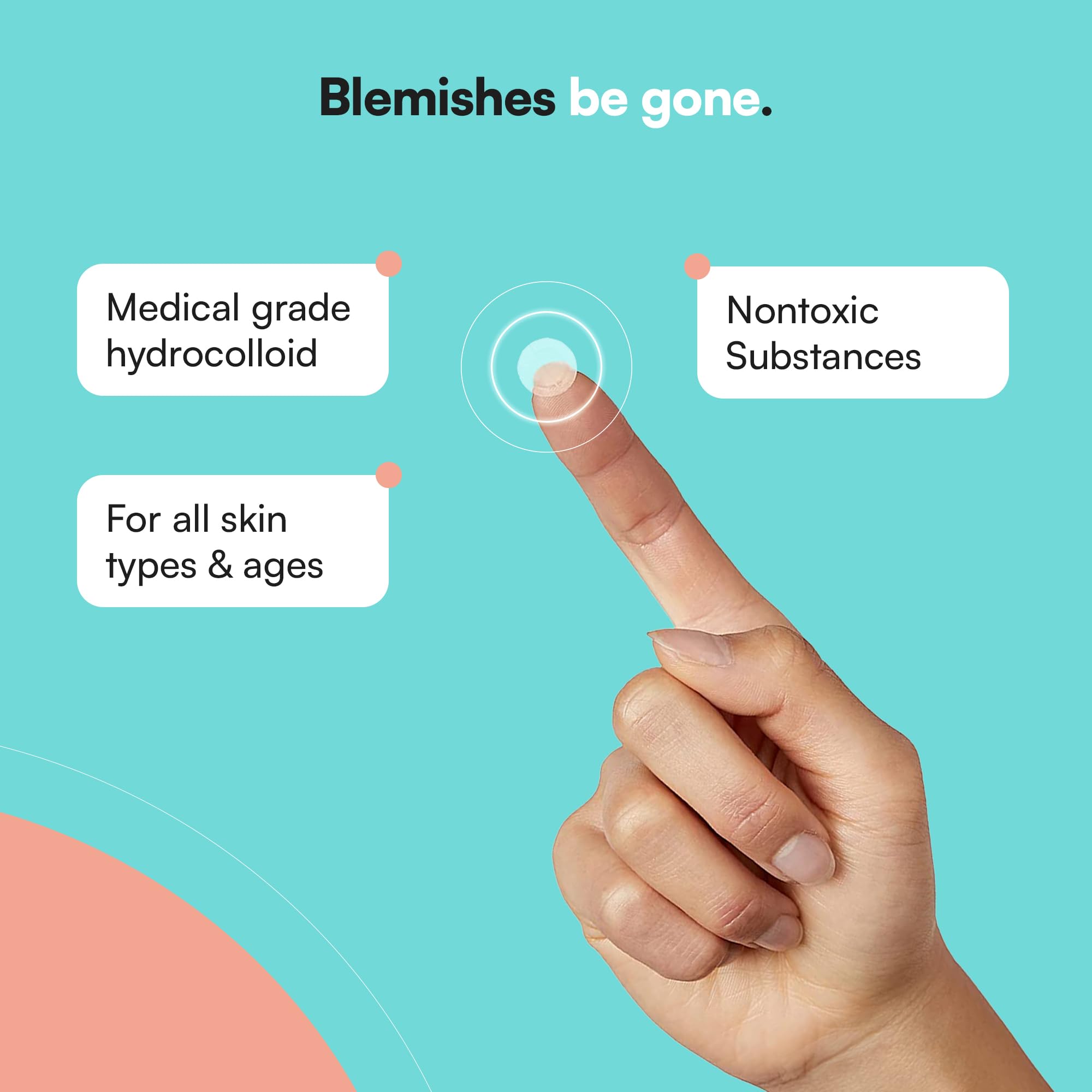 SKIN CHOICE Pimple Patches - Breakout Spot Patches (Pack of 75) Acne Patches, Hydrocolloid Patches, Spot Stickers For Face, Spot Treatment Dots, Mighty Blemish Patches, Vegan, Cruelty-Free Skin Care