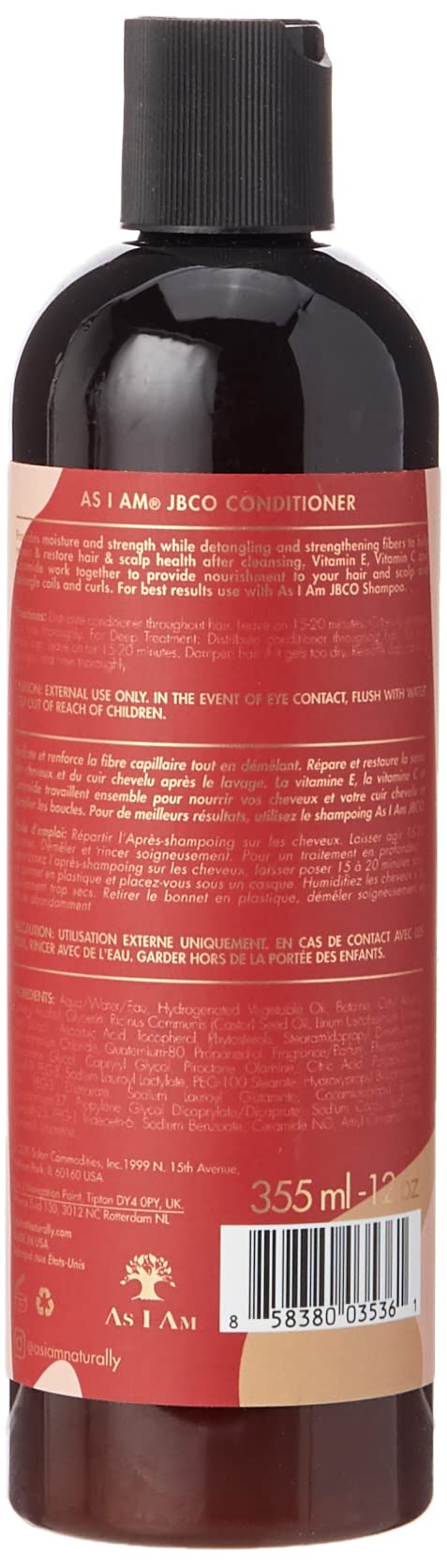 AS I AM Jamaican Black Castor Oil Conditioner, 355 ml