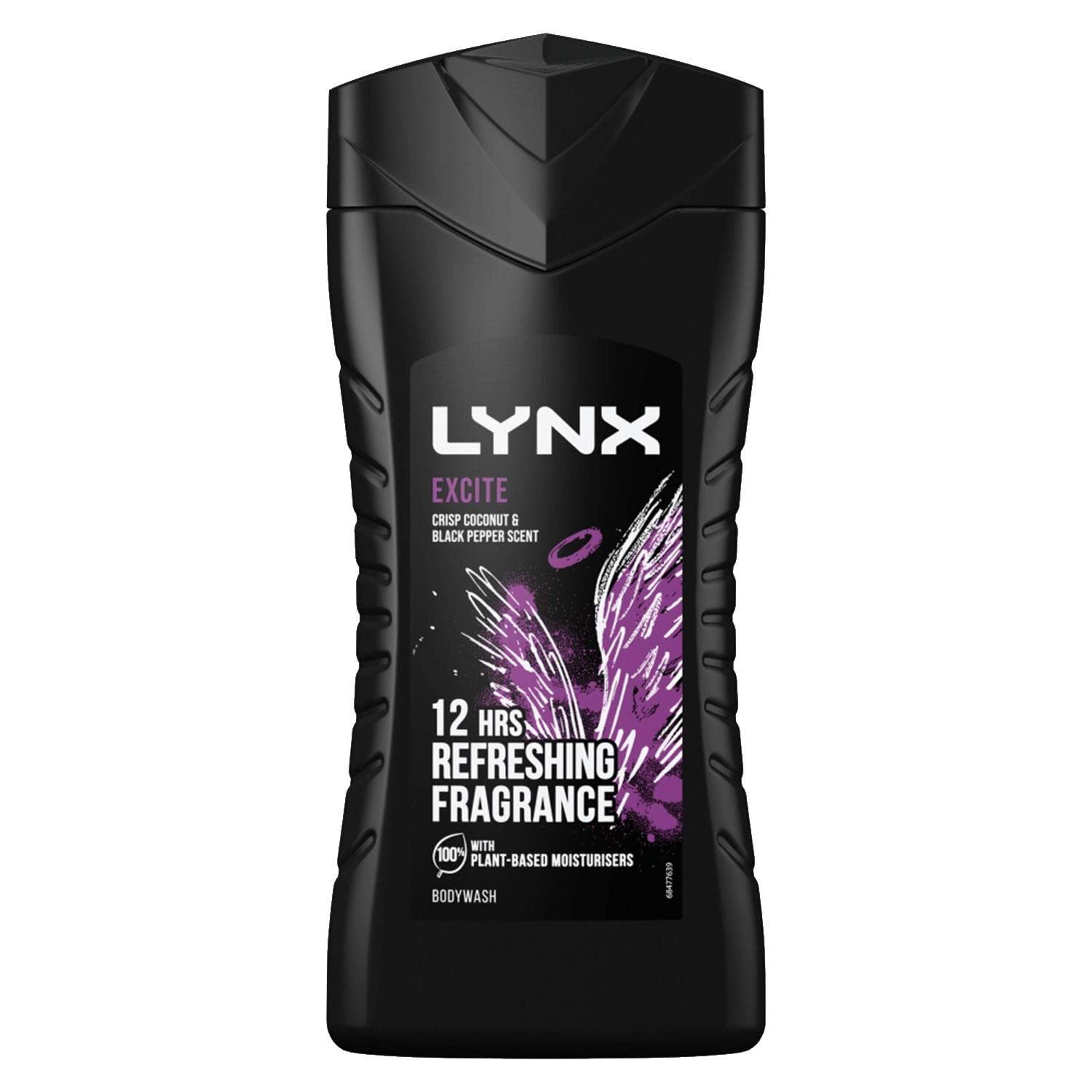Lynx Excite Shower Gel Mens Body Wash, 225ml (6 Pack)