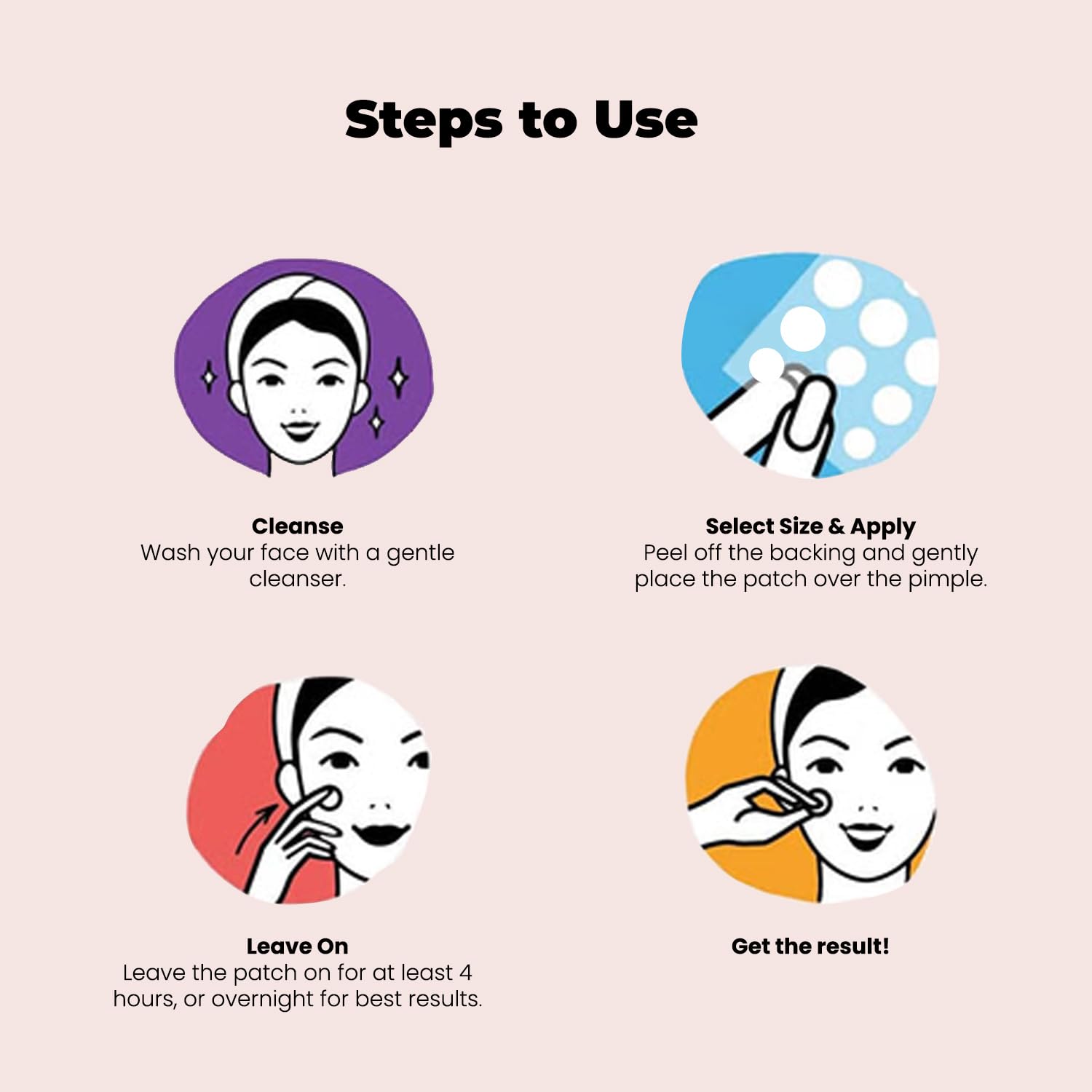 ROSELYNBOUTIQUE Pimple Patches for Face - Hydrocolloid Acne Patches For Zits Blemishes Pore Strips - Vegan Cruelty-Free Skincare Products Skin-Friendly (150 Dots)