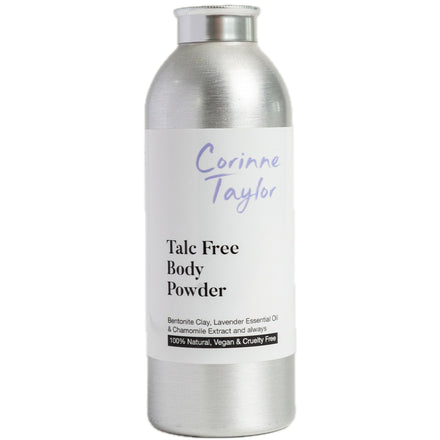 Corinne Taylor | Organic Body Powder | 100% Natural | Talc Free | Intimate Comfort | Chamomile & Lavender | Vegan | 85g