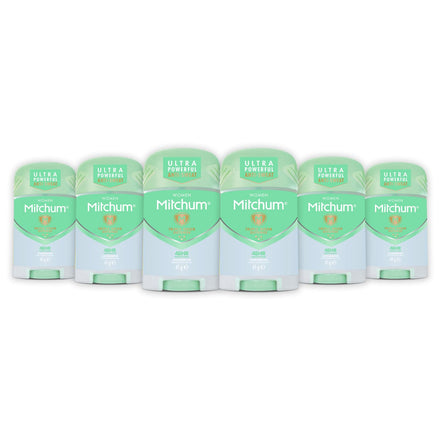 Mitchum Women Triple Odor Defense 48 hr Protection Stick Deodorant and Anti-Perspirant, Unscented, 41 g (Pack of 6)