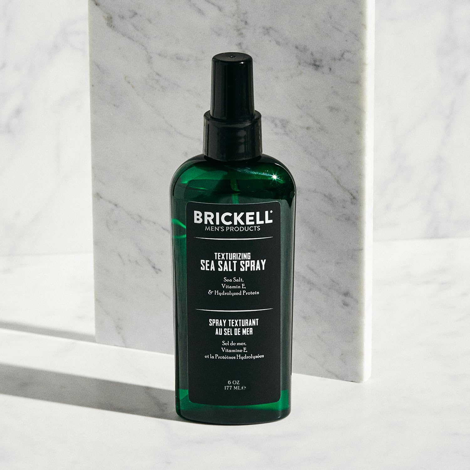 Brickell Men's Texturizing Sea Salt Spray for Men, Natural & Organic, Alcohol-Free, Lifts and Texturizes Hair for a Beach or Surfer Hair Style, 177 ml
