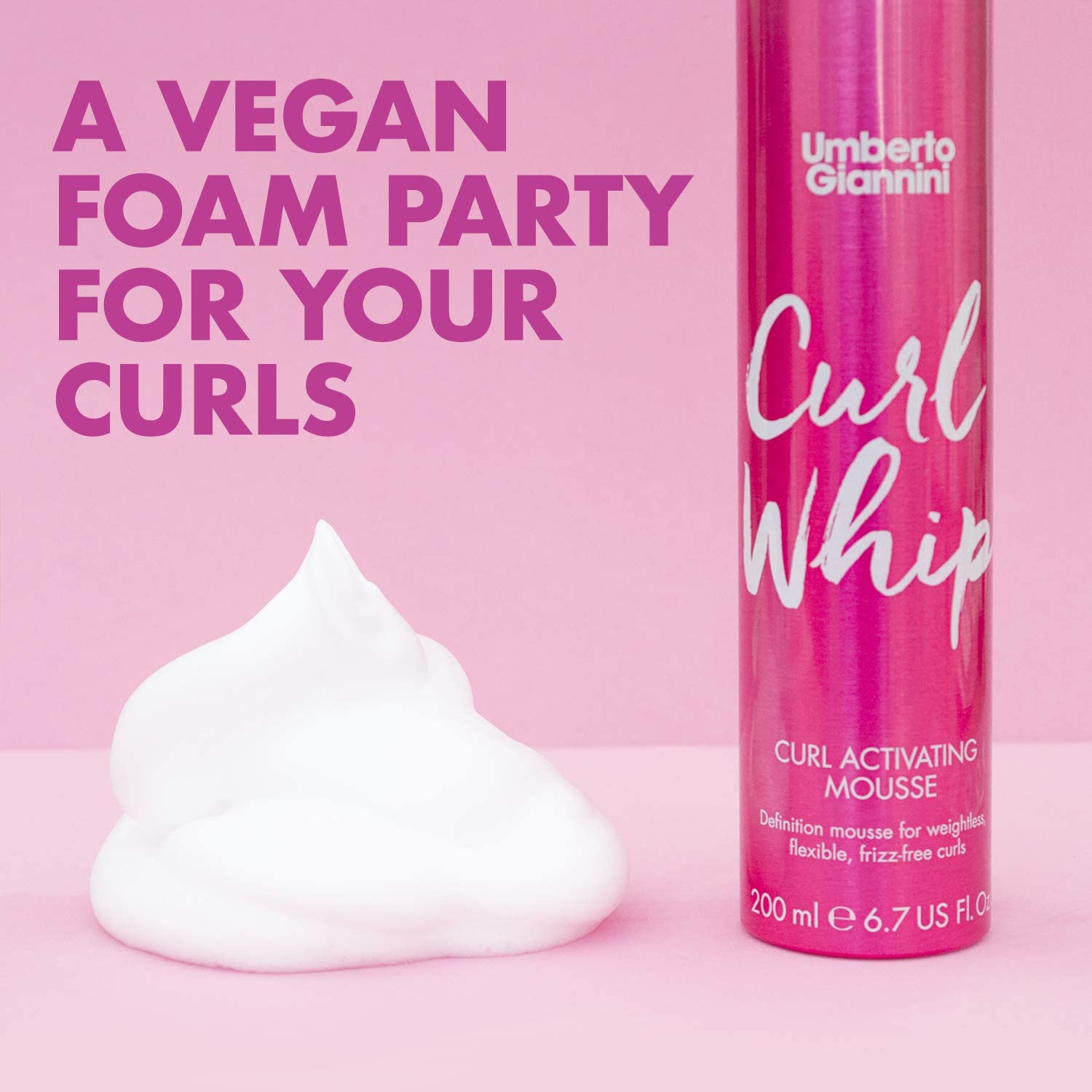 Umberto Giannini Curl Styling Duo - Curl Jelly Scrunching Jelly & Curl Activating Mousse for Curly or Wavy Hair - Ultimate Hold & Definition