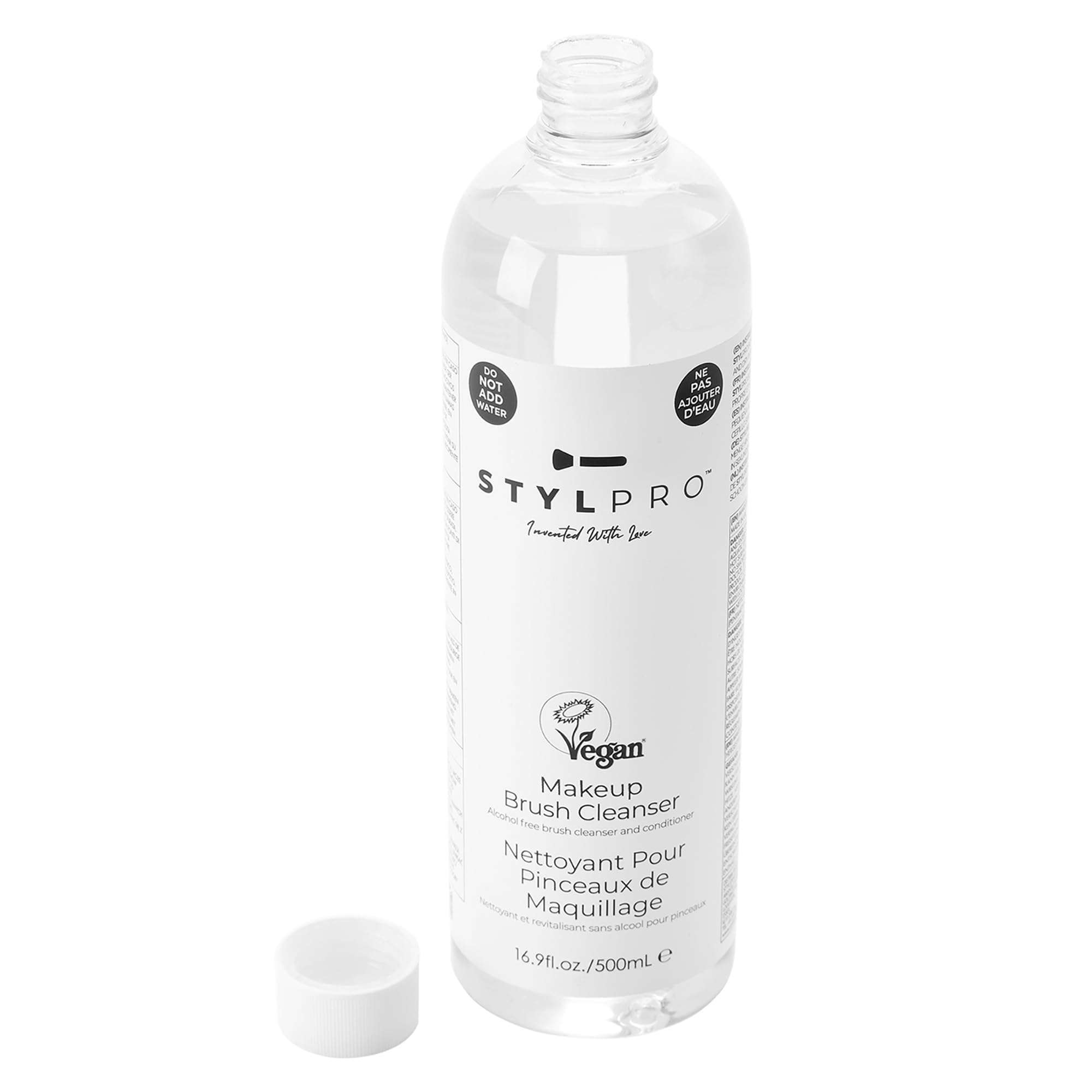 STYLPRO 500ml Unique Formula | Vegan | Makeup Brush Conditioning Cleanser | Makeup Brush Cleaner | Removes Makeup, Dead Skin, Bacteria and Dirt from your Makeup Brushes |Free from Alcohol and Parabens