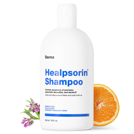 Healpsorin Psoriasis Anti Dandruff Shampoo. Flaky Scalp Psoriasis Treatment. Helps with Eczema, Dermatitis & Itchy Dry Scalp. Salicylic Acid Shampoo. Contains Dermosoft® 1%. 500ml