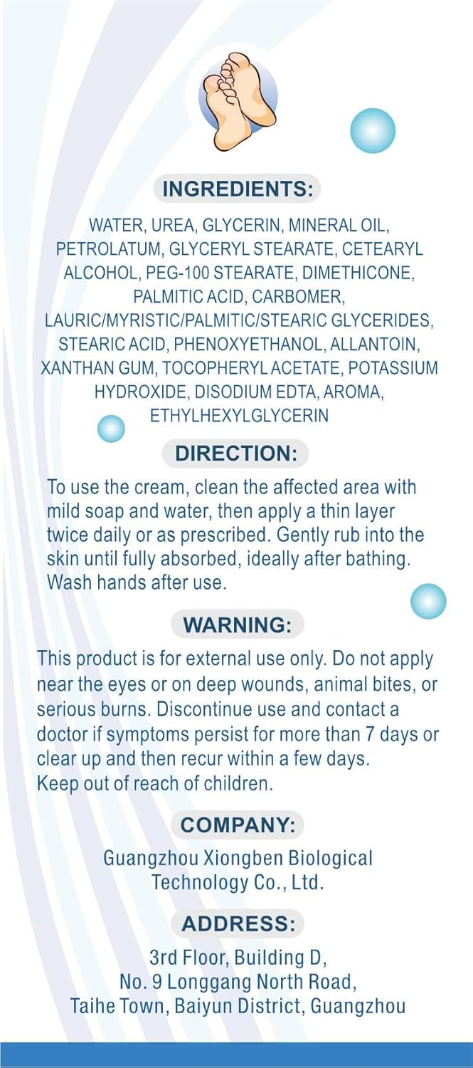 OUKEYA Urea Cream 40 Percent, Urea Foot & Hand Cream for Cracked Heels and Dry Skin, Urea Lotion for Deep Moisturizing, Callus Remover Nourishes Soften, Maximum Strength, Easy to Carry, 85g
