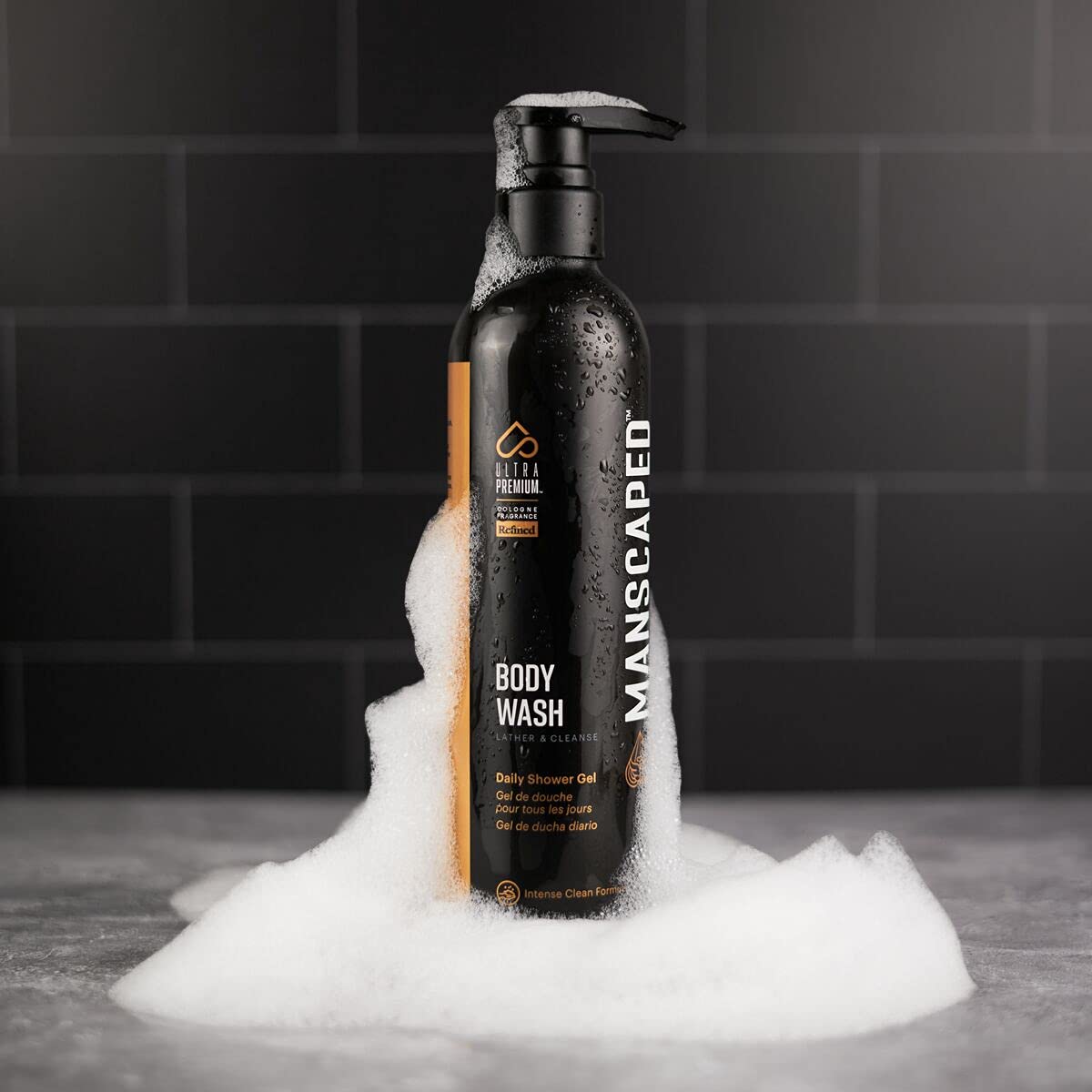 MANSCAPED® Men’s UltraPremium Body Wash, Luxurious Clean Formula Infused with Aloe Vera and Sea Salt, Refreshing and Nourishing Daily Shower Gel for Hydrating Skin, (16 oz)