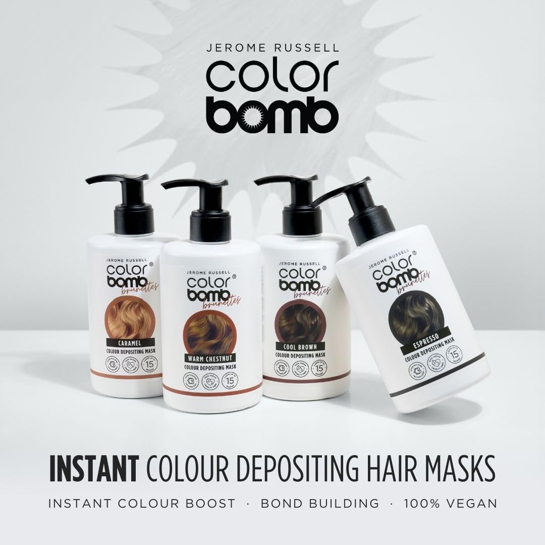 Jerome Russell Color Bomb Brunettes - Caramel Colour Depositing Conditioning Mask, 300ml