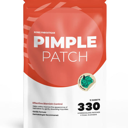 ROSELYNBOUTIQUE Pimple Patches 330 Dots - Hydrocolloid Spot Patches for Blemishes – Vegan & Cruelty-Free – Cosmetic Skincare Product for Face