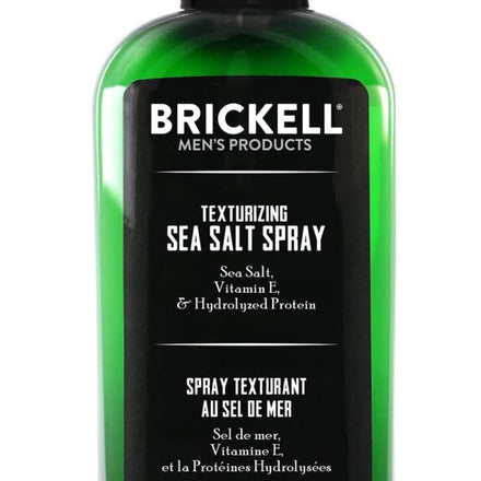 Brickell Men's Texturizing Sea Salt Spray for Men, Natural & Organic, Alcohol-Free, Lifts and Texturizes Hair for a Beach or Surfer Hair Style, 177 ml