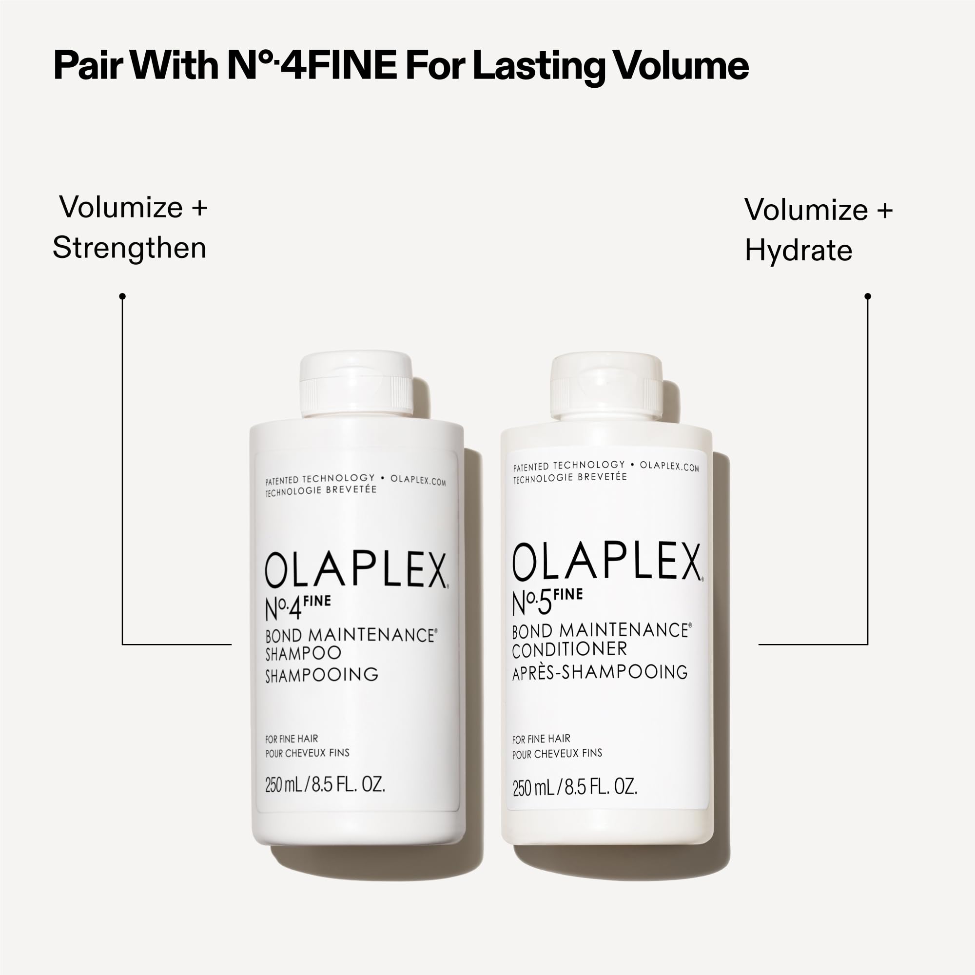 Nº.5 FINE Bond Maintenance® Conditioner, Weightless, Clinically Proven Fine Hair Conditioner to Hydrate & Help Build Lasting Volume (8.5 Fl Oz)